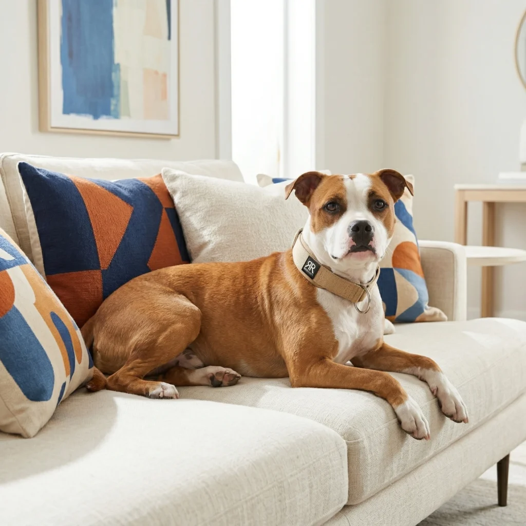 un chien au physique athlétique 