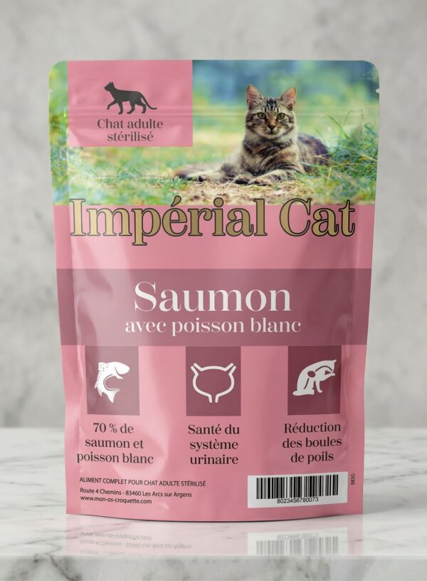 Chat adulte stérilisé — Superfoodcat Saumon & Poisson blanc