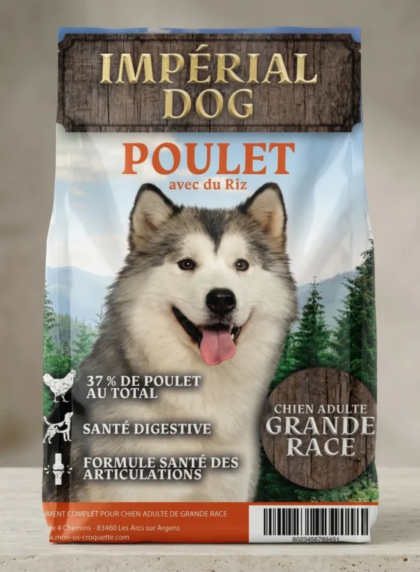Chien adulte grande race — Super Premium Poulet